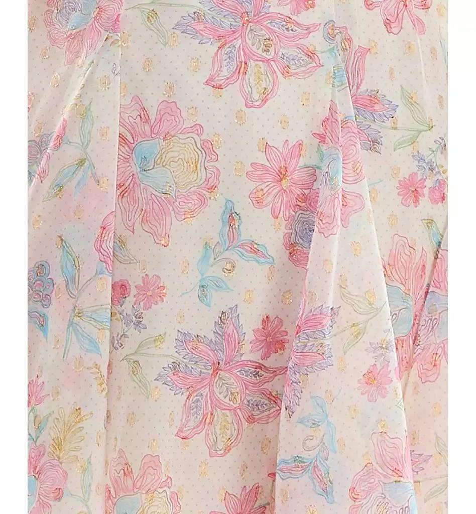City Studios Juniors' Fit & Flare V-Neck Chiffon Dress 4