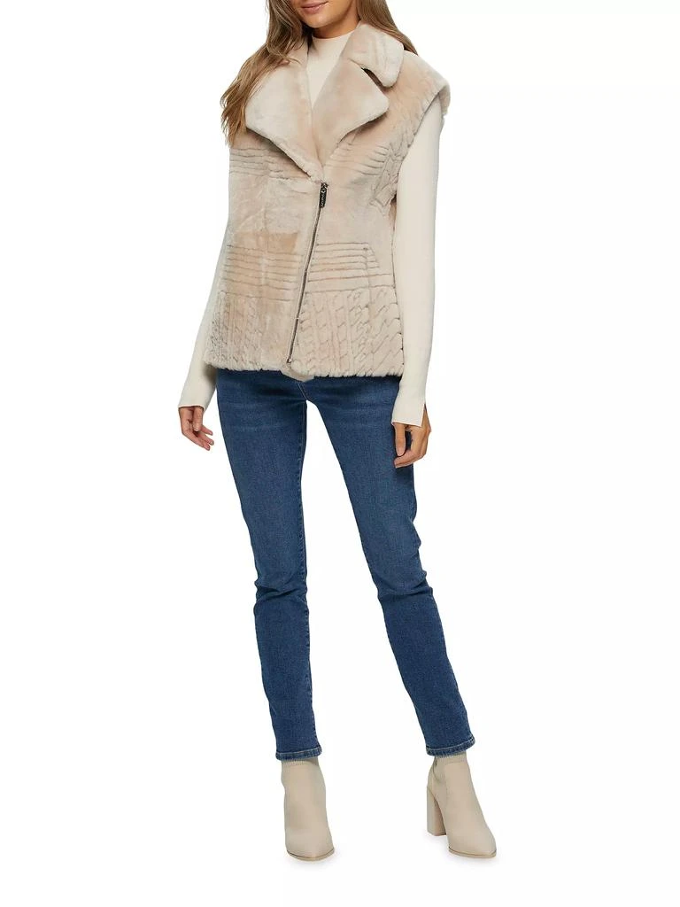 Gorski Select Shearling Lamb Zip Vest 5