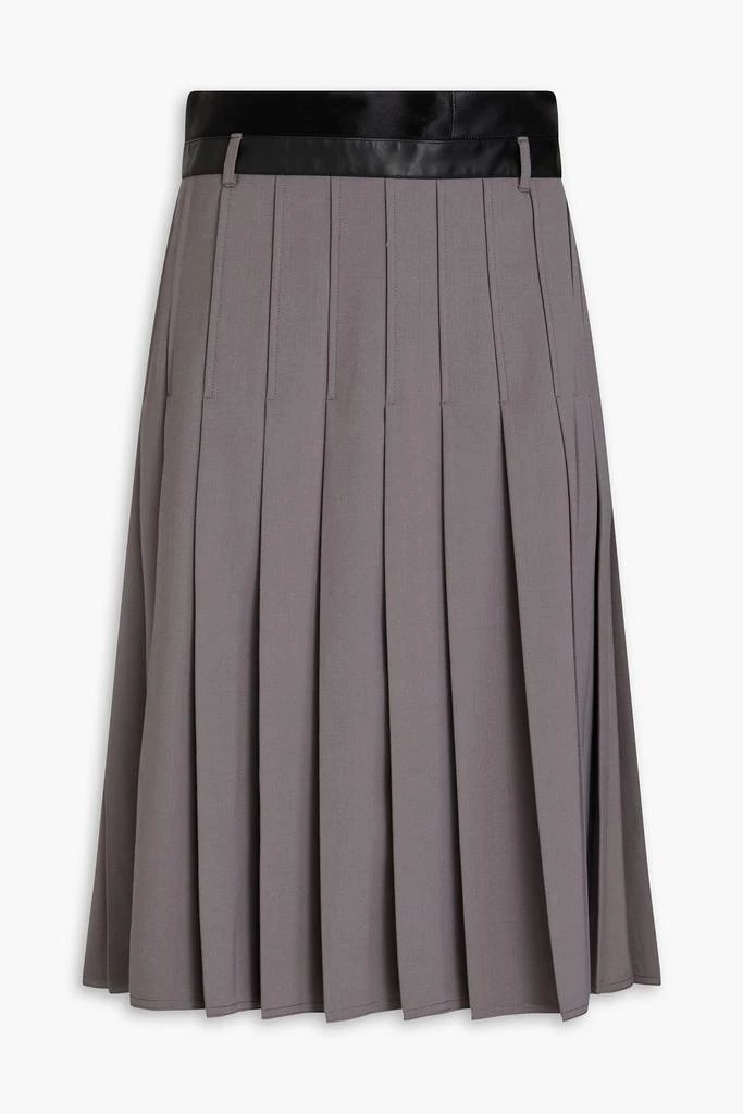 PETER DO Pleated twill midi wrap skirt 1