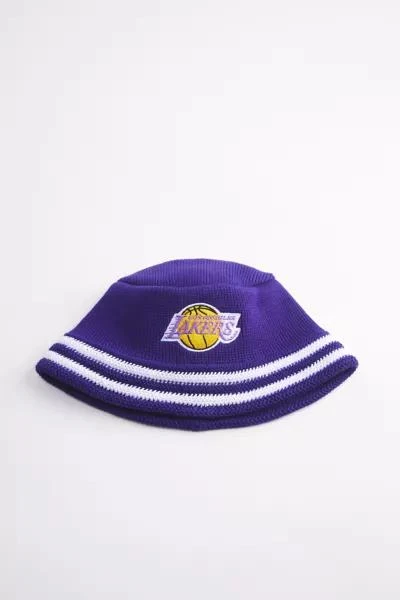 Mitchell & Ness Mitchell & Ness Los Angeles Lakers NBA Knucket Knit Bucket Hat 1