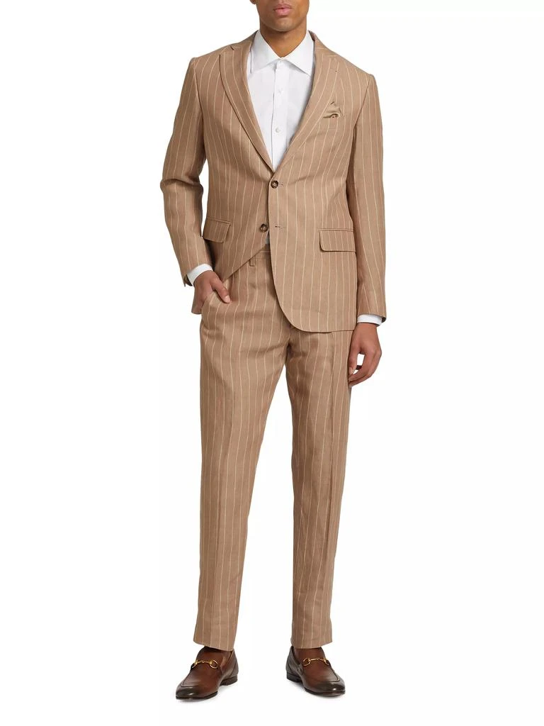 Saks Fifth Avenue COLLECTION Pinstriped Linen Suit 2