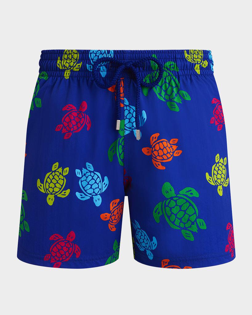 Vilebrequin Men Stretch Multicolor Turtle Swim Trunks