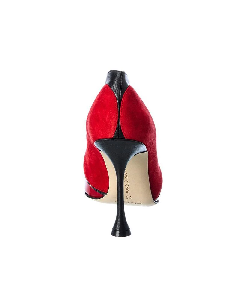 Manolo Blahnik Hamaki 105 Patent & Suede Pump 3