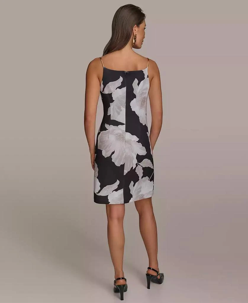 Donna Karan Women's Sleeveless Floral Sheath Dress 4