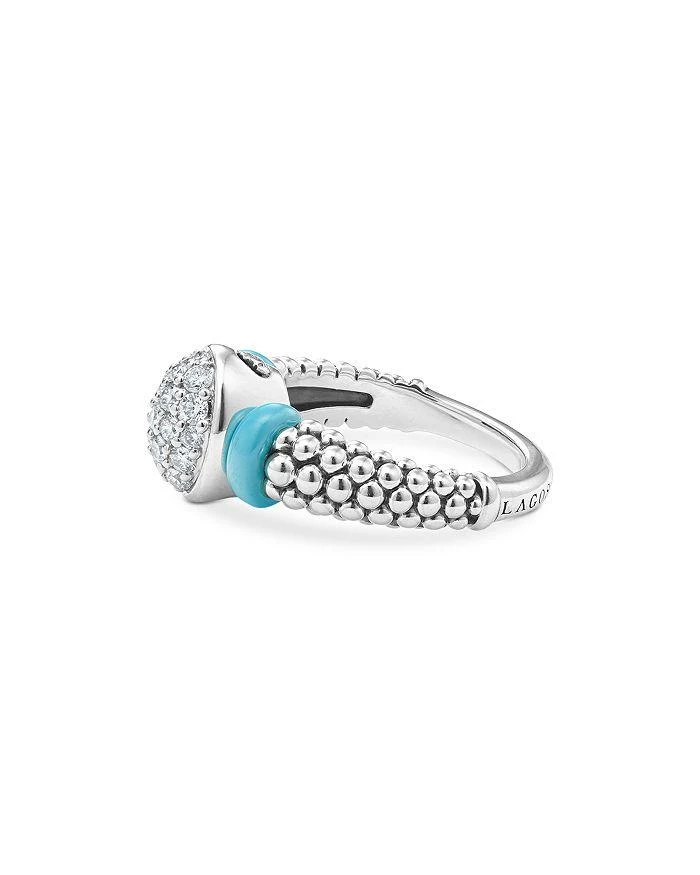 LAGOS Blue Caviar & Diamond Sterling Silver Statement Ring 4