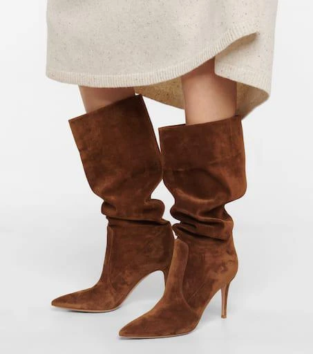 Gianvito Rossi Hansen 85 suede knee-high boots 4