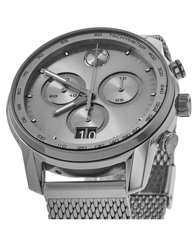 Movado Movado Bold Verso Grey Chronograph Dial Grey PVD Steel Men's Watch 3600910 2
