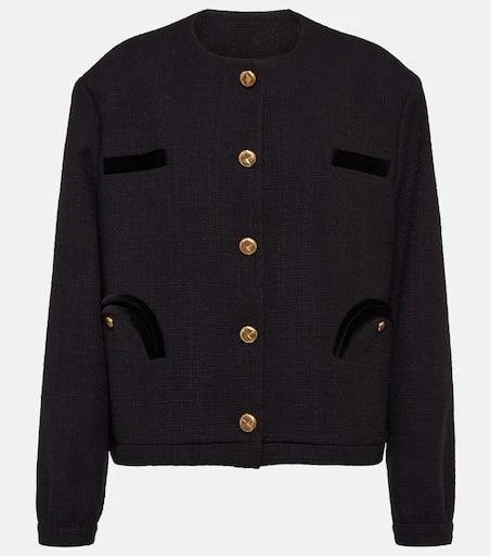 BLAZÉ MILANO Gliss cotton-blend bouclé jacket 1