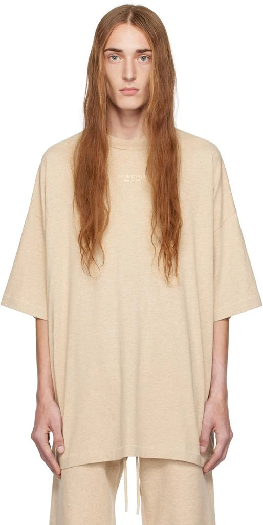 Fear of God ESSENTIALS Beige Crewneck T-Shirt 1