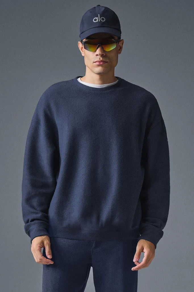 Alo Triumph Restore Crew Neck Sweatshirt - Navy 1