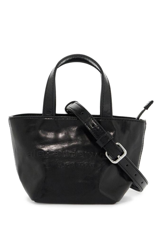 ALEXANDER WANG mini leather tote bag with punch detailing
