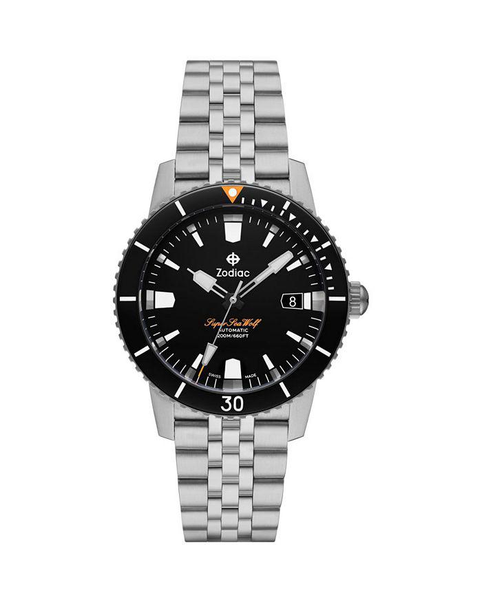 ZODIAC Compression Diver Automatic Stainless Steel Watch, 40mm