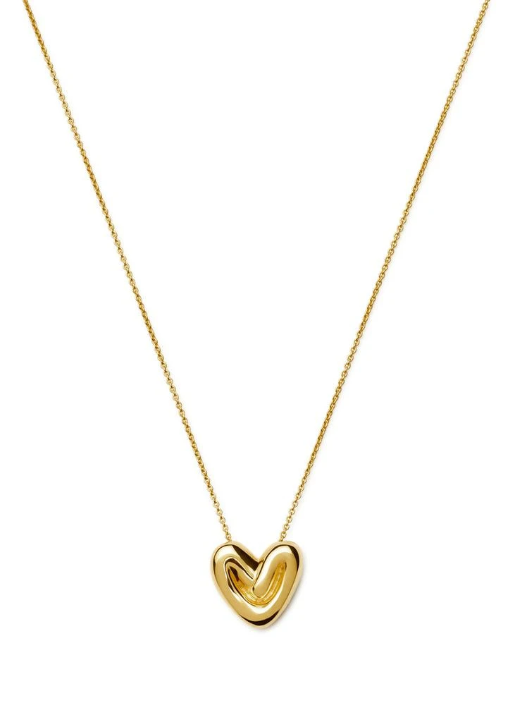 Missoma Puffy Heart 18kt gold-plated necklace 1