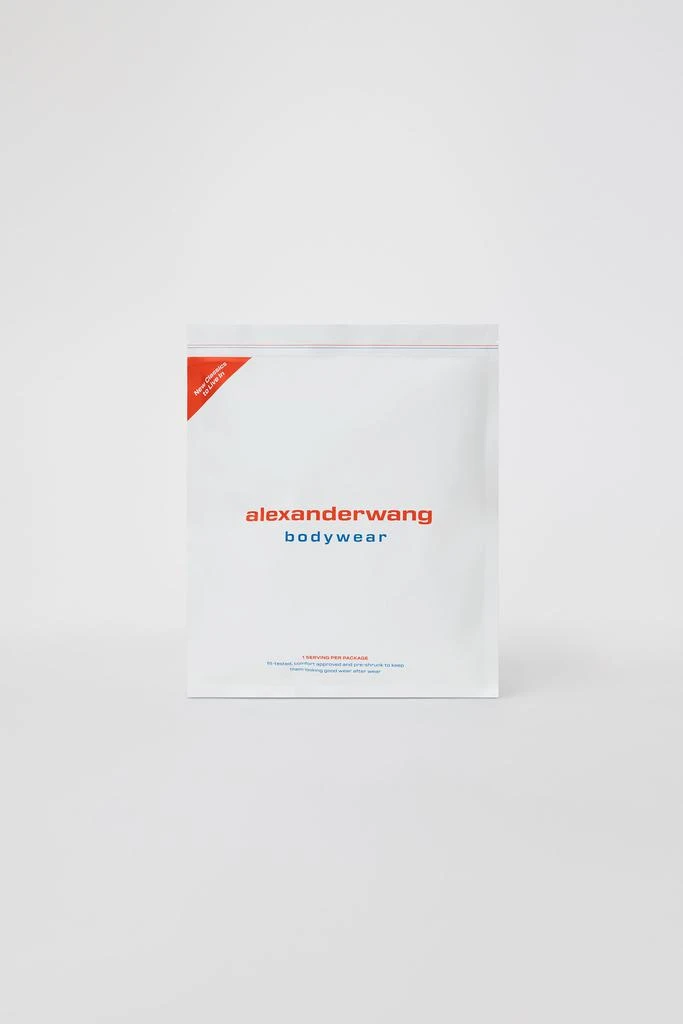 Alexander Wang Cropped Short-Sleeve Tee in Ribbed Cotton Jersey 7