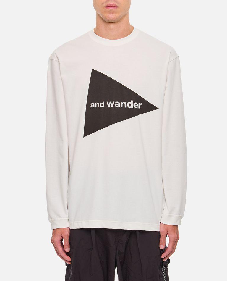 And Wander And Wander Logo Long Sleeves Tee