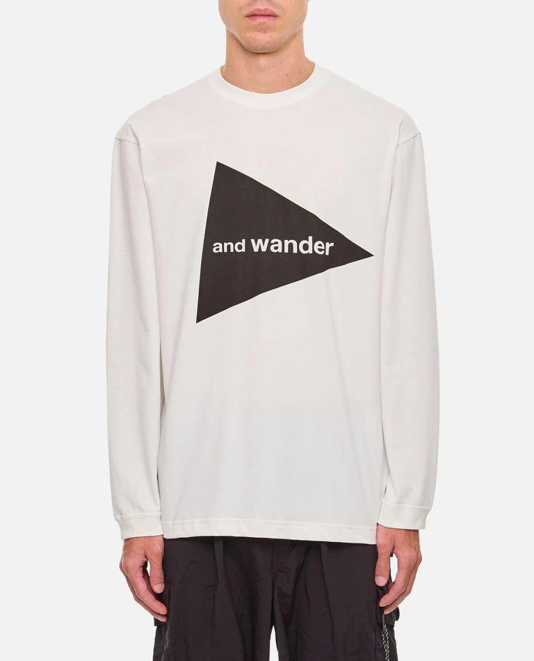 And Wander And Wander Logo Long Sleeves Tee 1