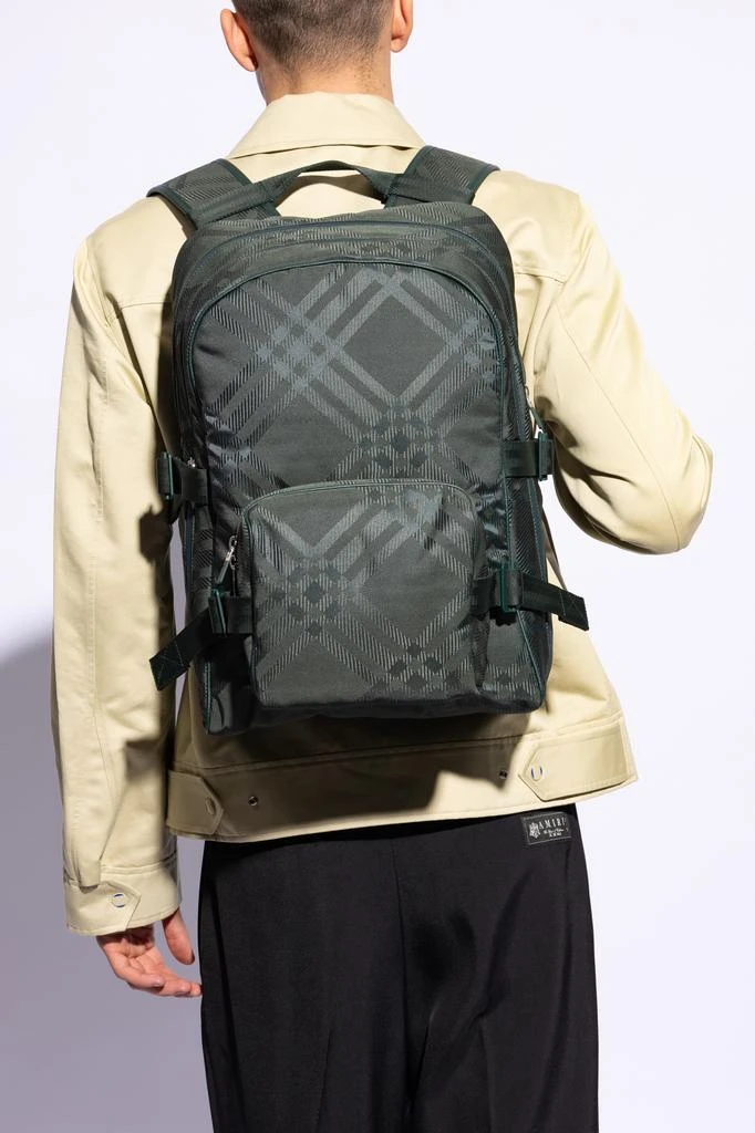Burberry Backpack with signature check 2