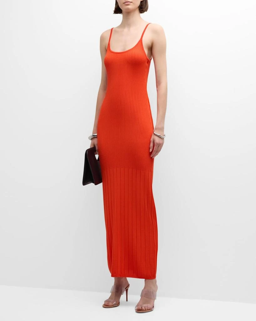 Solid & Striped The Noel Ribbed Maxi Dress 1