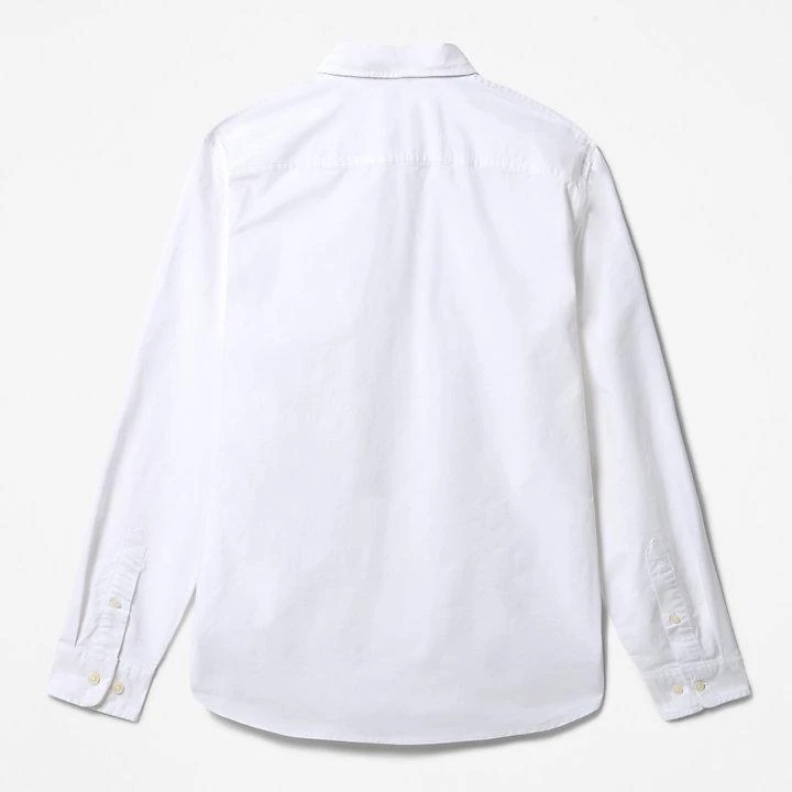 Timberland Pleasant River Long-sleeved Oxford Shirt for Men in White 7