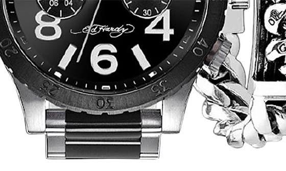 I TOUCH Ed Hardy 3-Piece Jewelry & Watch Set