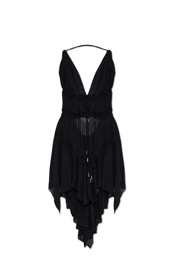 chinese dress ladies Le Thanh HOA Asymmetric Twisted Spandex Maxi Dress