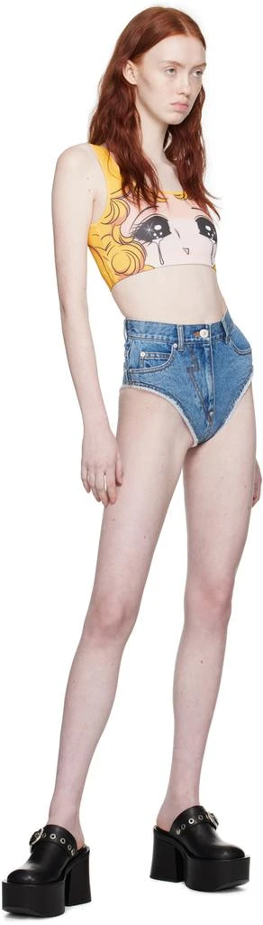 pushBUTTON Blue Panty Denim Shorts 4