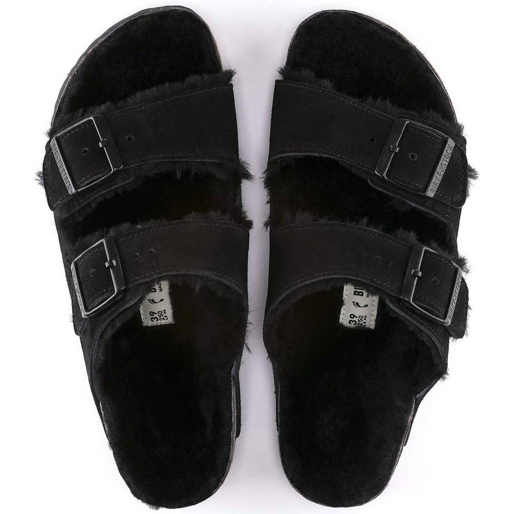 Birkenstock Arizona Shearling Sandal In Black