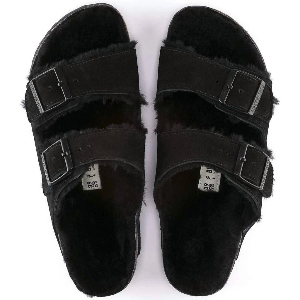 Birkenstock Arizona Shearling Sandal In Black 2