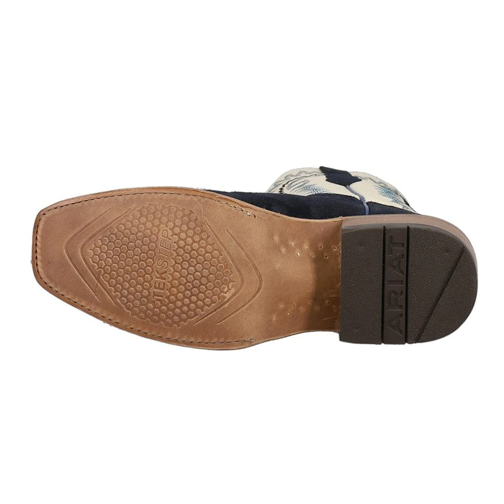 Ariat Futurity Time Elephant Embroidered Square Toe Pull On Cowboy Boots 5