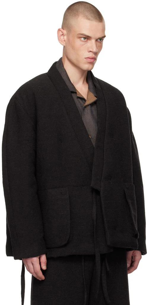 Aviva Jifei Xue Black Padded Short Kimono Jacket 2