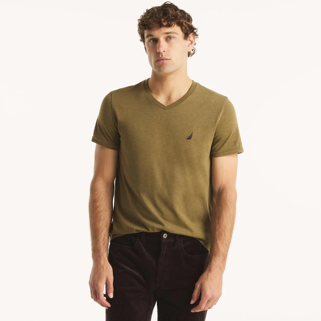Nautica Heather V-Neck T-Shirt 10