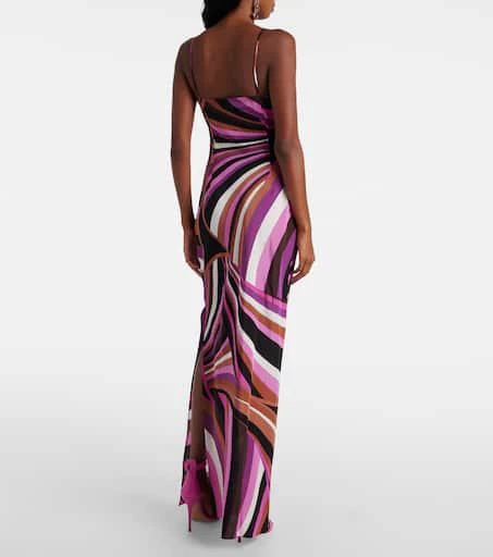 Pucci Iride silk slip dress 3