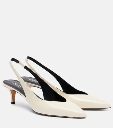 Isabel Marant Padim 50 patent leather slingback pumps 1
