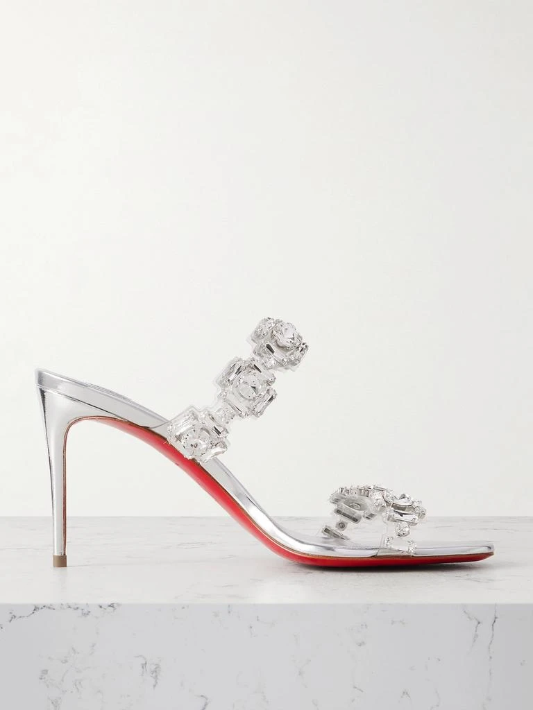 Christian Louboutin Just Jewel 85 水晶缀饰 Pvc 皮革凉鞋  - IT35 1