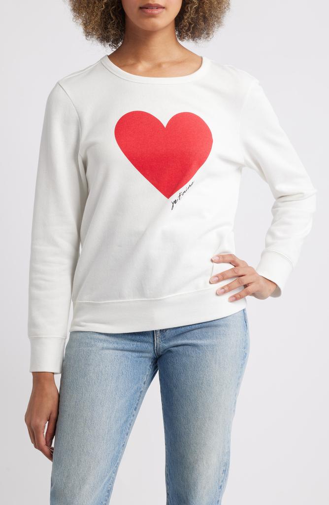 Caslon Heart Graphic Sweatshirt