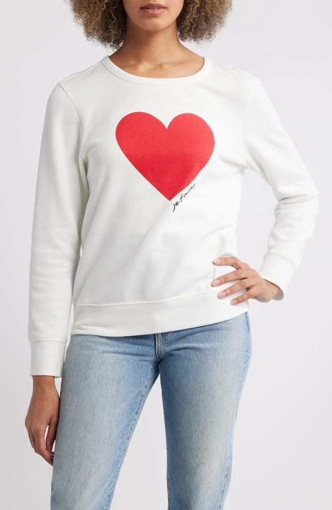 Caslon Heart Graphic Sweatshirt 1