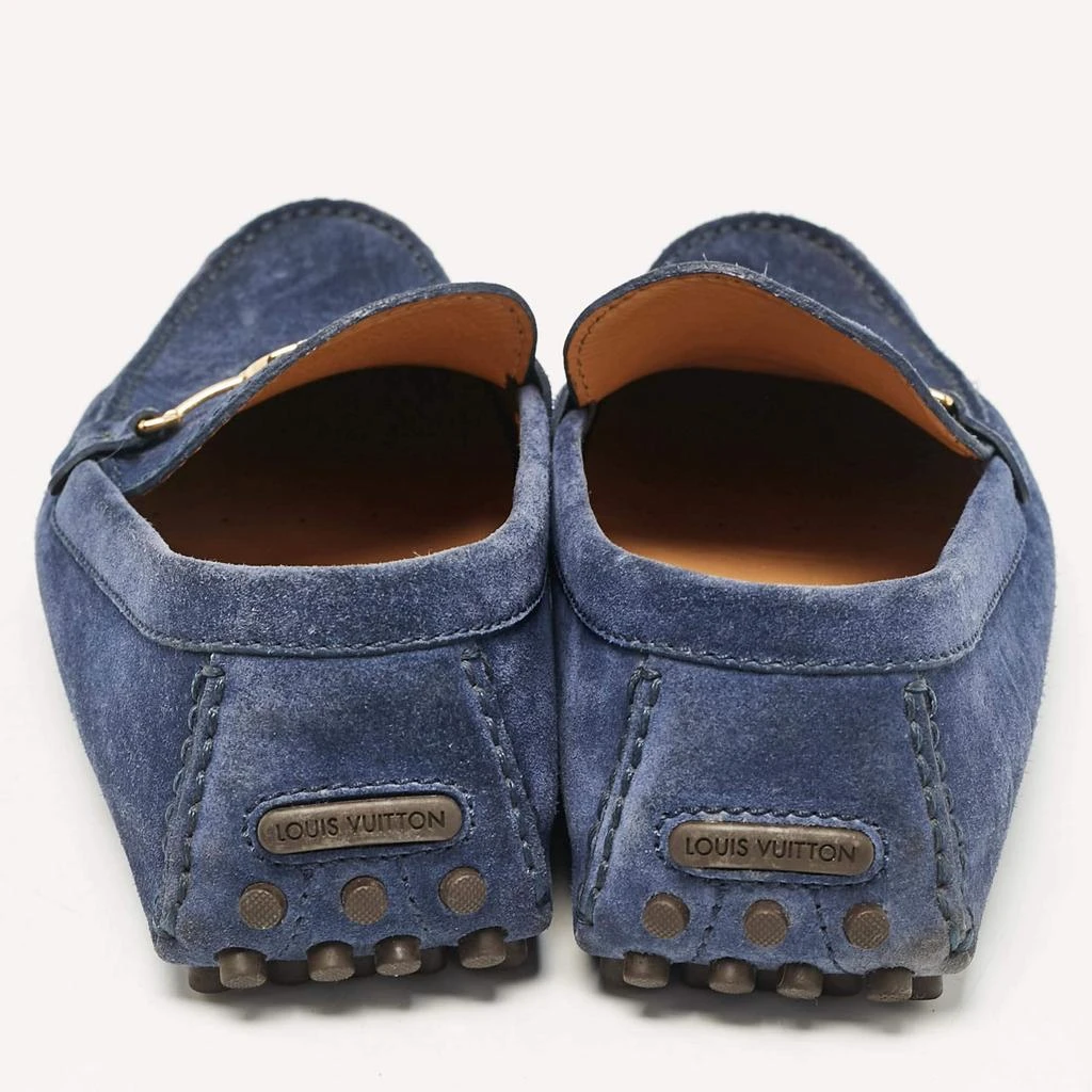 Louis Vuitton Louis Vuitton Blue Suede Slip On Loafers Size 43.5 5