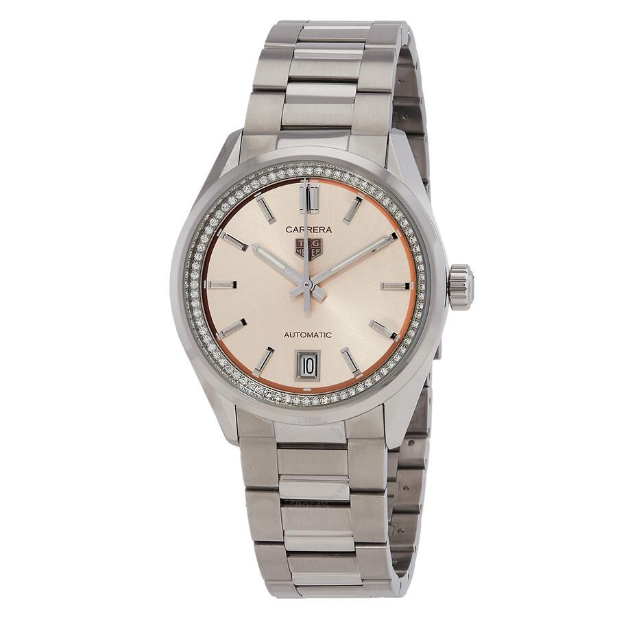 Tag Heuer Carrera Date Automatic Pink Dial Ladies Watch WBN231A.BA0001