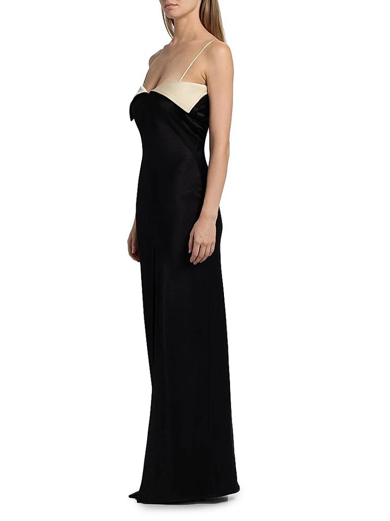 Nanushka Nelma Folded Satin Maxi Dress 4