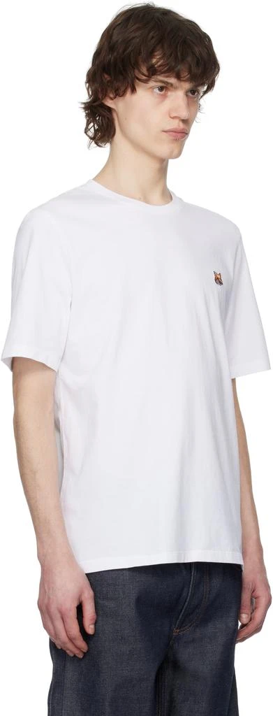 Maison Kitsune White Fox Head Patch Regular T-shirt 2