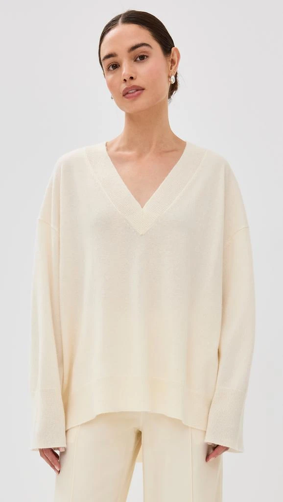 Sablyn Nylah Cashmere Slouchy V Neck Pullover 7