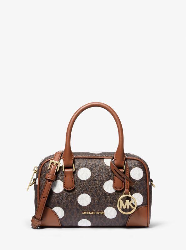 Michael Kors Thompson Extra-Small Polka Dot Signature Logo Satchel