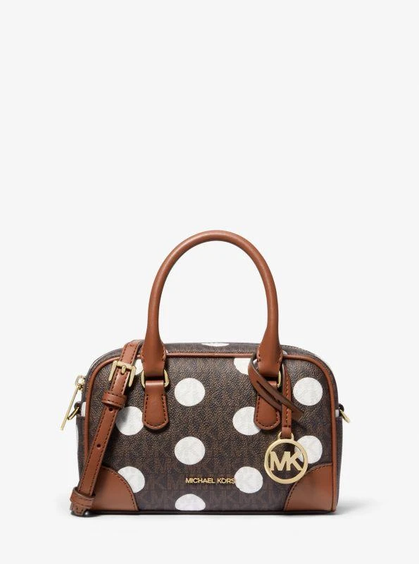 Michael Kors Thompson Extra-Small Polka Dot Signature Logo Satchel 1