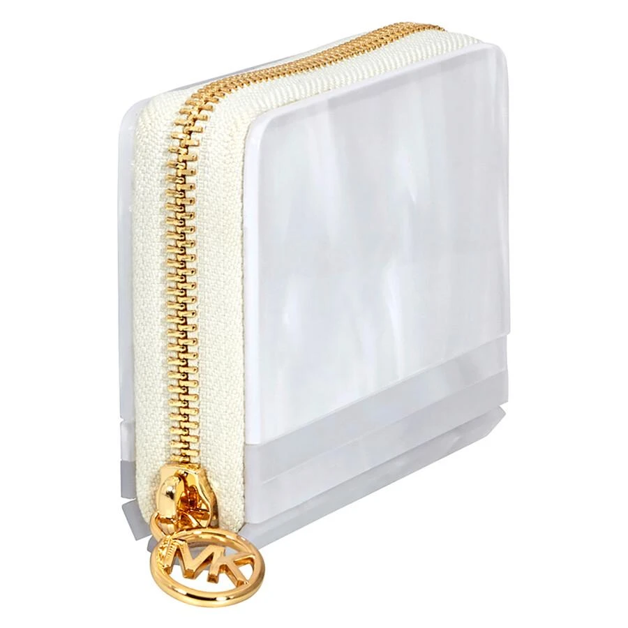 Michael Kors Barbara Marble Resin Coin Purse - Optic White 3
