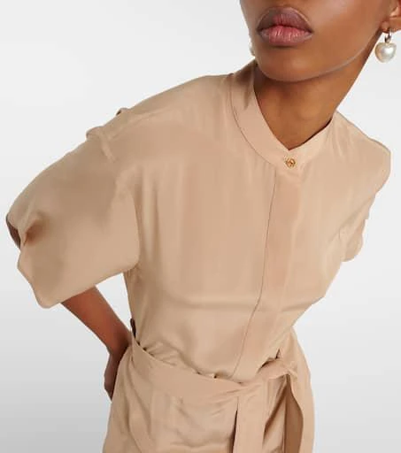 Stella McCartney Silk crêpe de chine shirt dress 4
