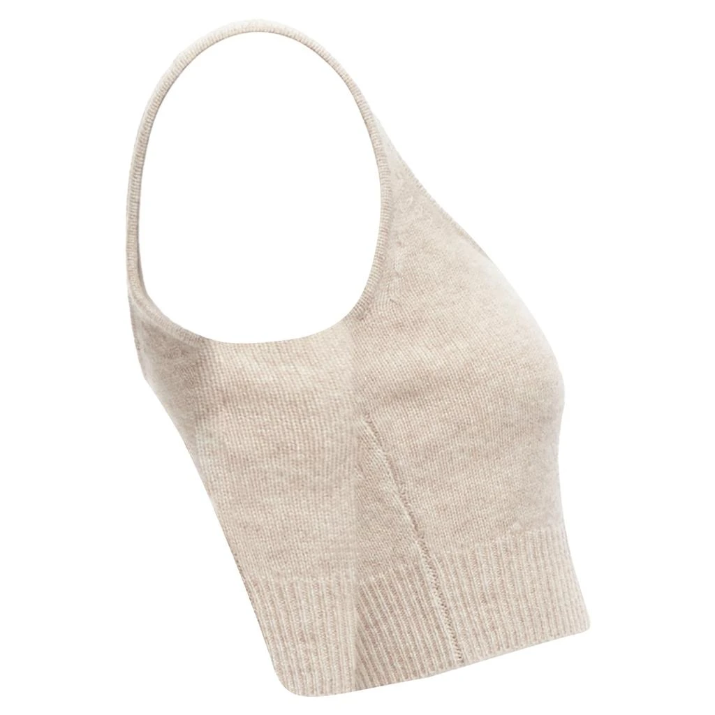 Reformation Varenne recycled cashmere scoop neck cropped tank top 4