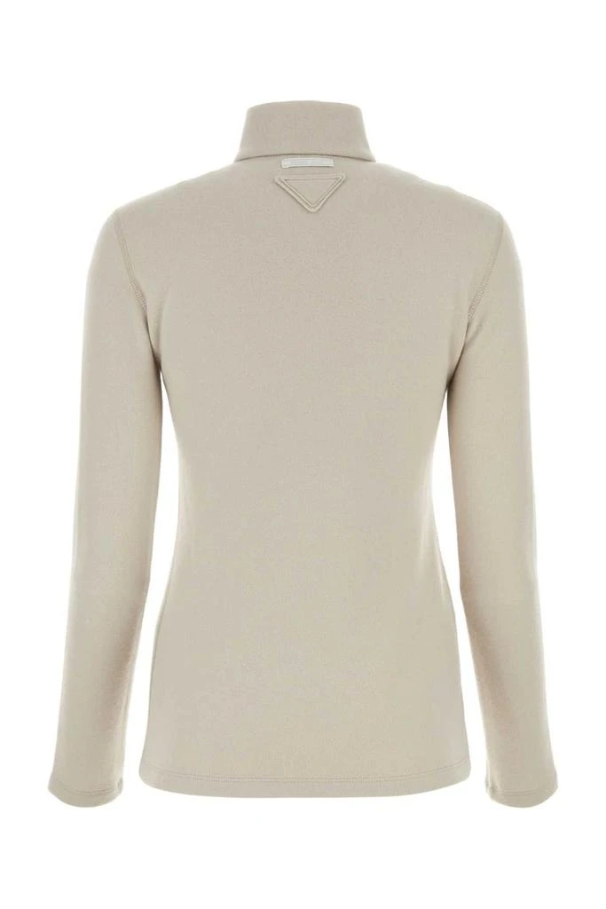 Prada Prada Hifh Neck Half Zipped Sweater 2