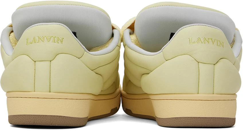 Lanvin Yellow Curb XL Leather Sneakers 2