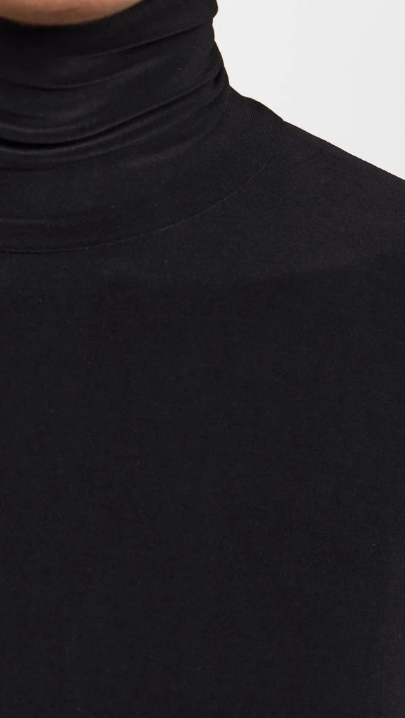 Norma Kamali Cropped Slim Fit Long Sleeve Turtleneck Top 5
