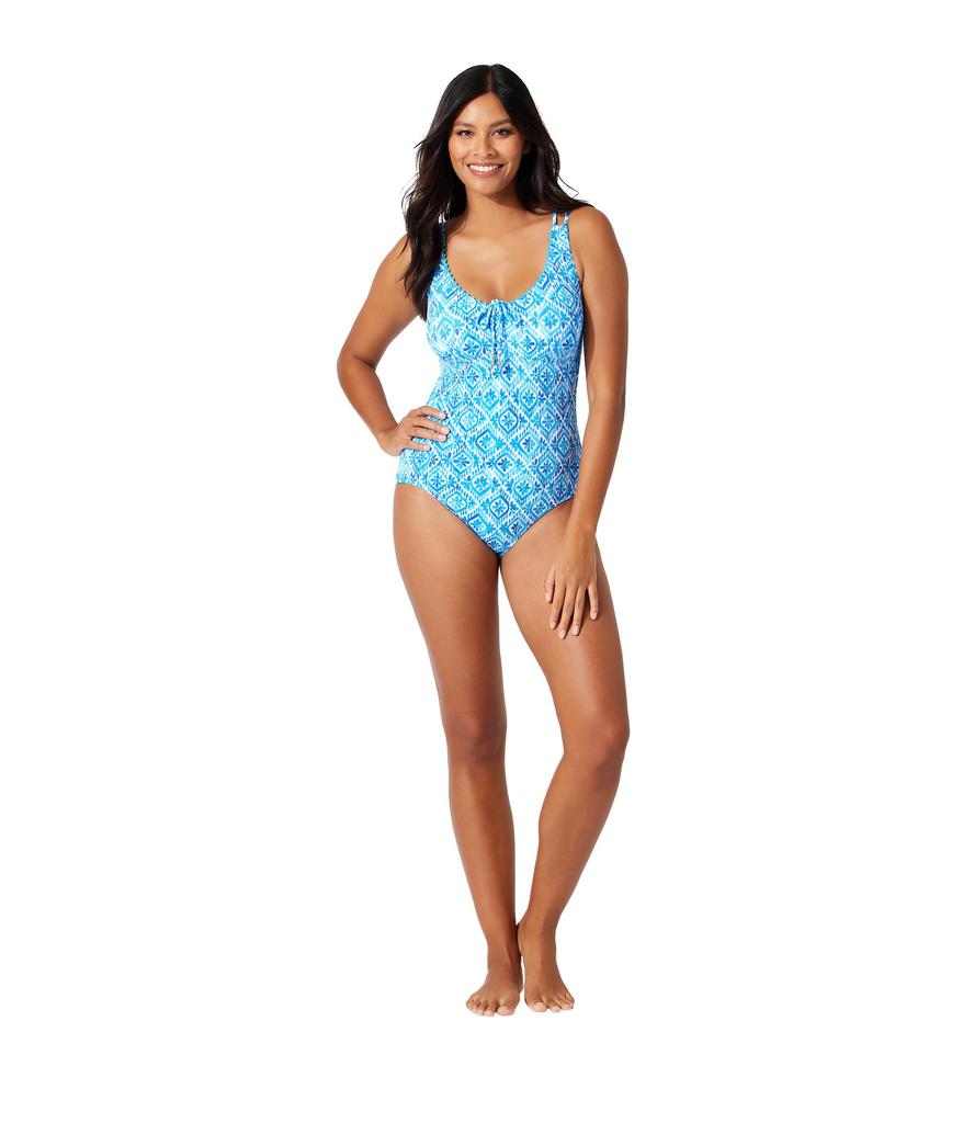 Tommy Bahama Island Cays Shell V-Neck One-Piece